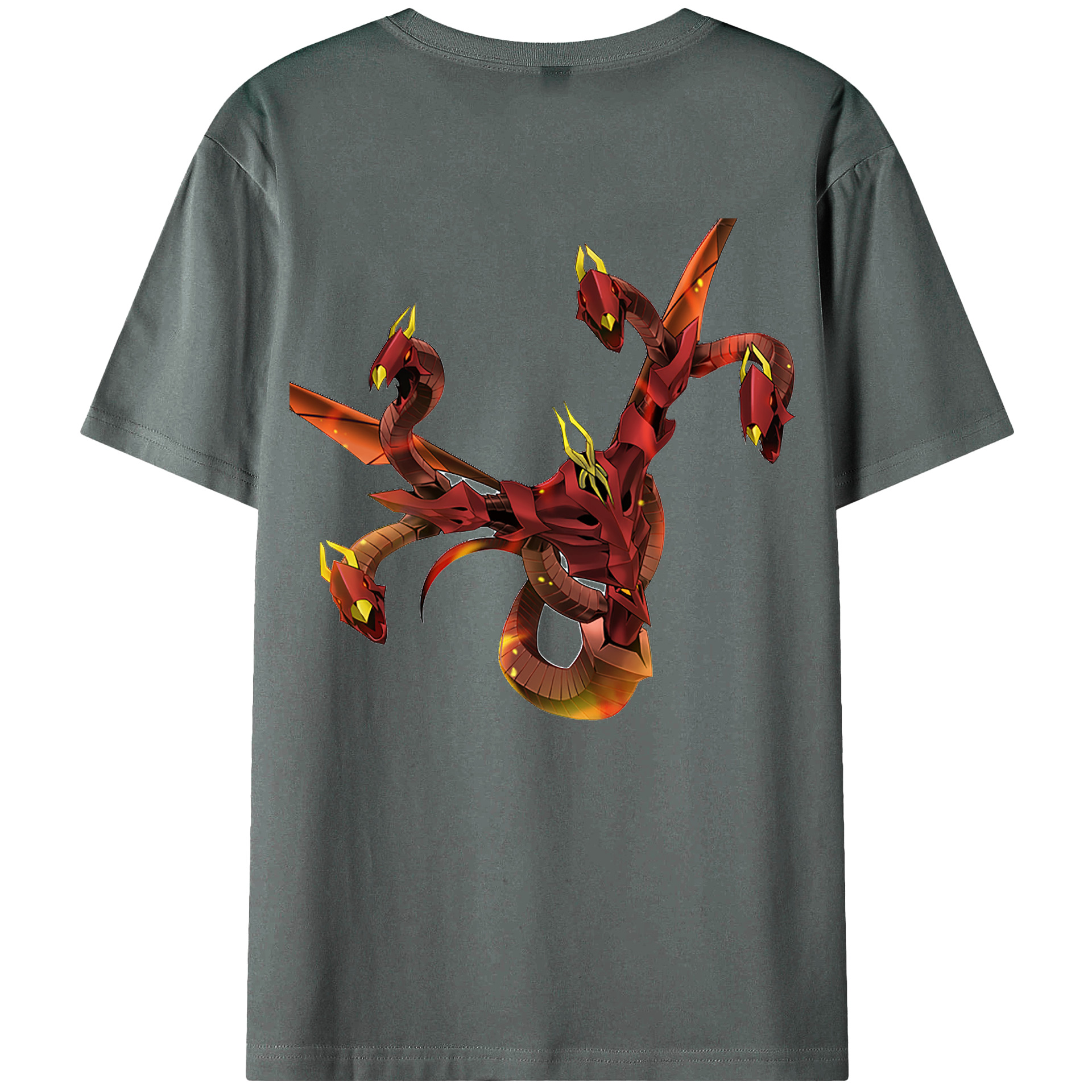 （画像用） 遊☆戯☆王 Yu-Gi-Oh! 綿100％ メンズ半袖Tシャツ（バックプリント） 通気性